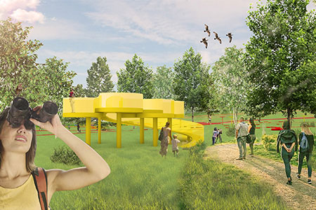 Chromaticity Park is a new type of urban park situated in Murmansk, Russia
