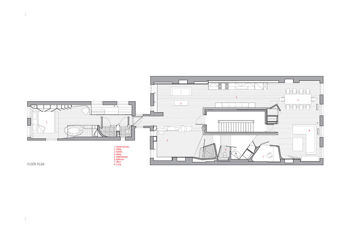 Forsyth Residence overall plan drawing