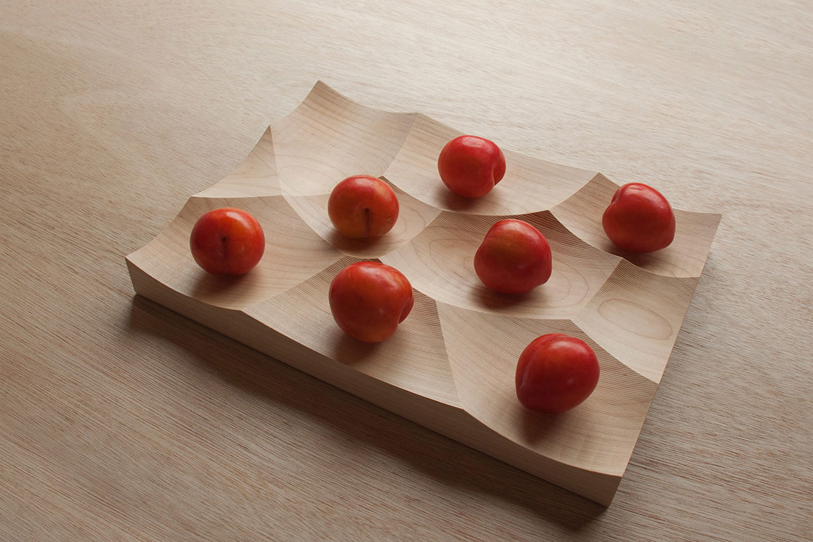 Small Storm Tray made from solid wood is a versatile storage and display solution and could be used as fruits bowl