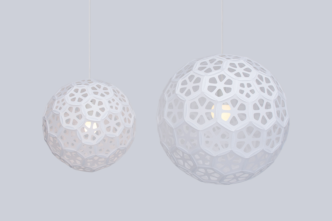 Light and bright Flower Ball lamp shades provide a soft glowing indirect light creating a pleasant atmosphere.
